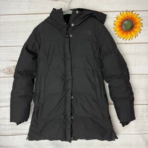 The North Face Girls 550 Down Puffer Parka Jacket Hooded Insulated Size 7 8
